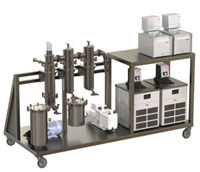 Automated Botanical Rolled Film + Short Path Combined system on a skid platform
